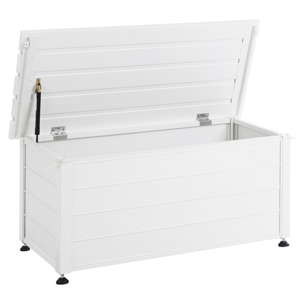Aufbewahrungsbox CAMPALTO Metall 113 cm 50 cm Weiß
