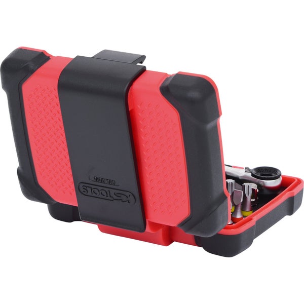 Bit- und Ratschen-Set in roter Aufbewahrungsbox von KS Tools