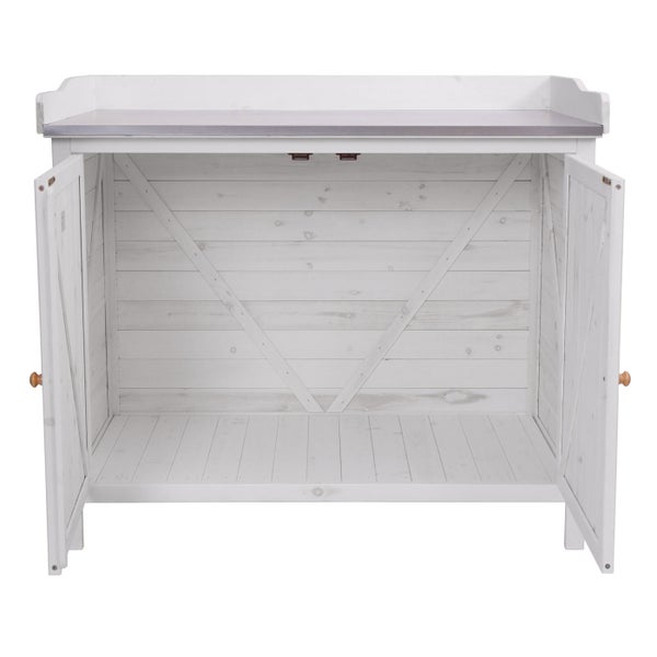 Offener Gartenschrank aus Holz
