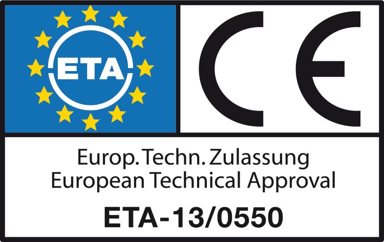 Europäische Technische Zulassung ETA-13/0550 und CE-Kennzeichnung