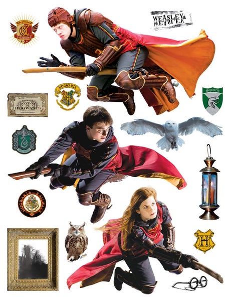 Sanders und Sanders Wandtattoo Harry Potter Grau und Rot - 85 x 65 cm - 601358
