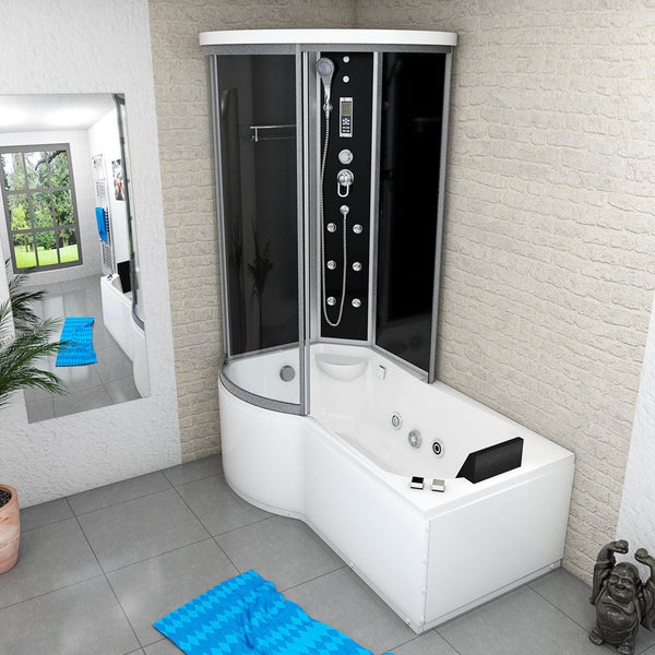 Whirlpool Wanne Duschkabine sw K55-R31-WP-EC 100x1