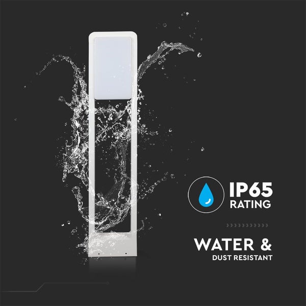 Wegleuchte mit Wasserspritzern und IP65 Bewertung