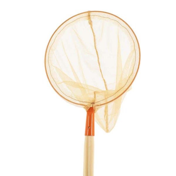Kinderkescher mit Holz-Stiel (Orange)