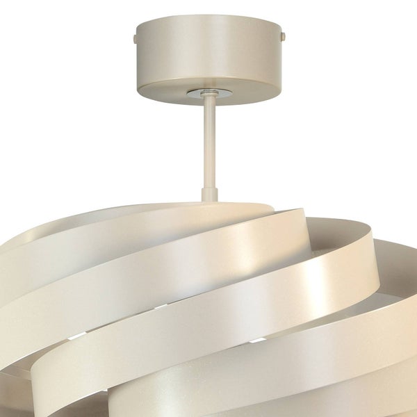 Euluna Deckenlampe Vento (Modern) in Creme aus Metall (1 flammig, E27) - Deckenleuchte Lampe Wohnzimmerleuchte