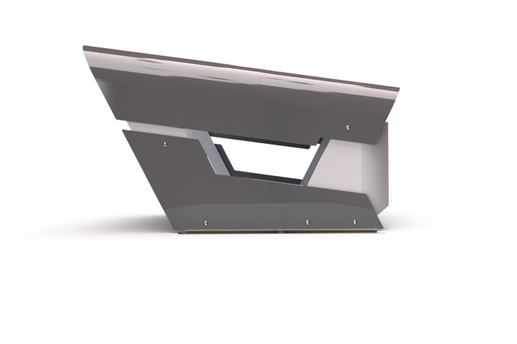 Dekorative Pflanzkiste aus Metall