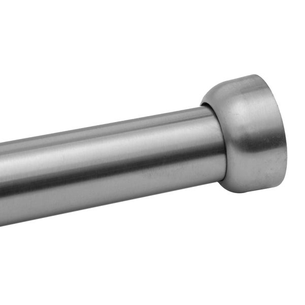 Vorhangstange aus Metall mit runder Endkappe.