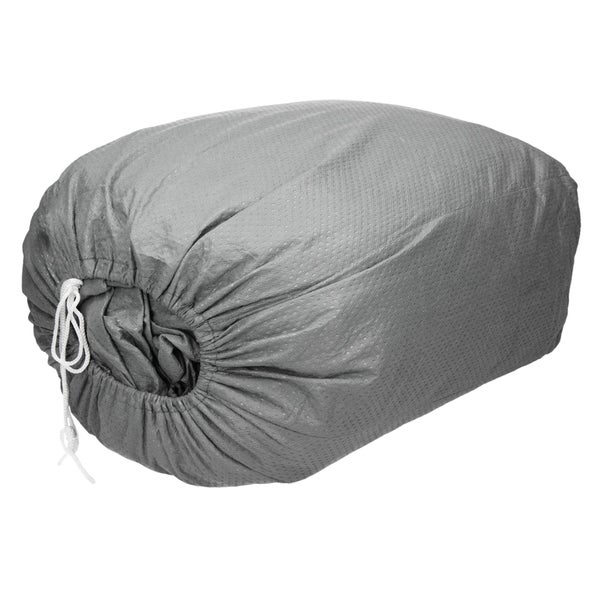 ECD Germany Autoabdeckung Kombi Größe XL 465x157x122 cm, Grau, 3 Lagig, Atmungsaktiv Wasserdicht Staubdicht UV-Schutz, Winter&Sommer, Abdeckplane Autoplane Vollgarage Autogarage Ganzgarage Schutzhülle