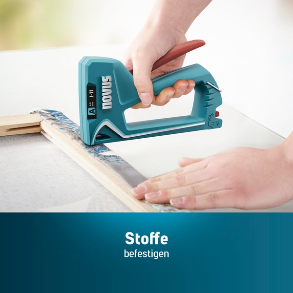 Novus Tools Handtacker J-11, 4-8 mm Typ A, Hobby-Tacker geeignet für Feindrahtklammern 030-0471