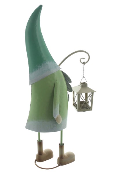 FRANK FLECHTWAREN | Wichtel Laterne, 23 x 9,5 x 51 cm, METALL, GLAS