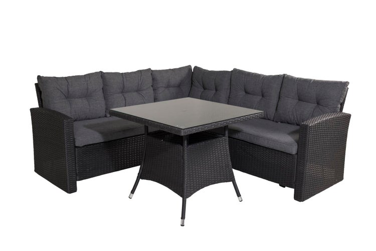 Watford Loungeset 2 Teile grau,schwarz. 1 X 1 X 1 cm