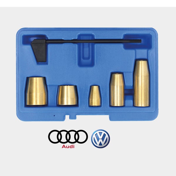 Ventilführungs-Werkzeugsatz in einem Werkzeugkoffer