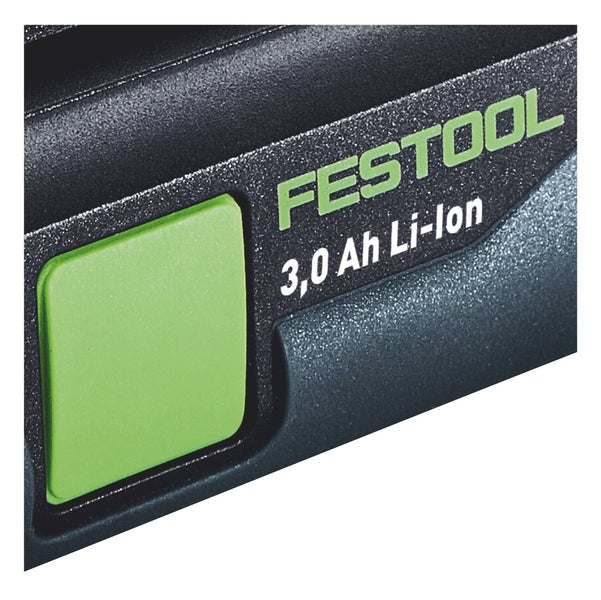 Festool Akku Set 4x BP 18 Li 3,0 C Akku 18 V 3,0 Ah / 3000 mAh Li-Ion ( 4x 577658 ) mit Ladestandanzeige
