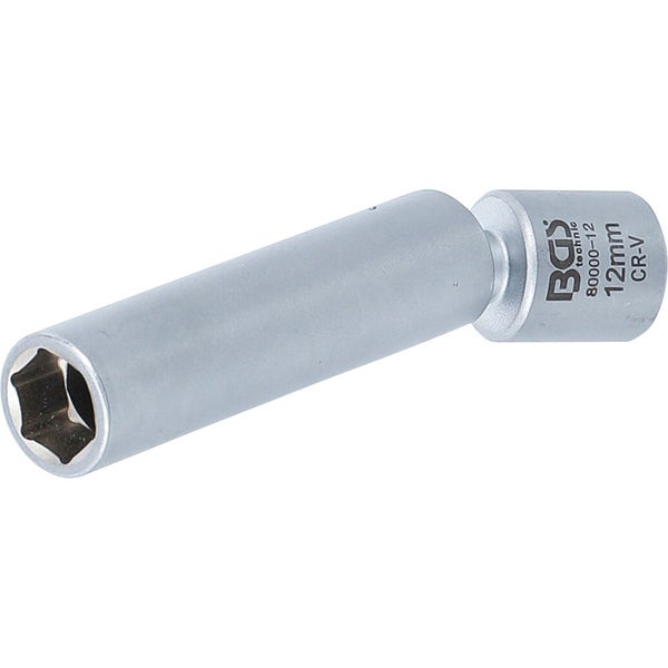 BGS Glüh- und Zündkerzen-Gelenk-Einsatz Antrieb Innenvierkant 10 mm (3/8) SW 12 mm - 80000-12