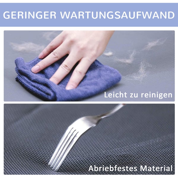 PawHut Hundeliege, 91.5 x 76.2 x 18 cm (L*B*H), Eisenrohr, 600 D Oxford und Texteline- Stoff, Blau+Schwarz