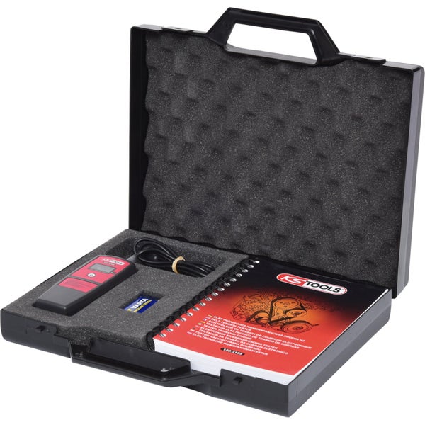 KS Tools elektronischer Riemenspannungsprüfer im Koffer mit Batterie und Anleitung
