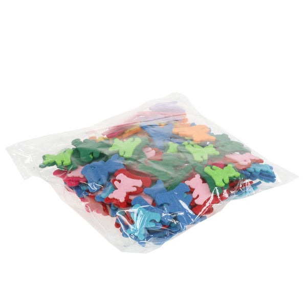 Verpackung mit Dinosaurierfiguren aus Filz