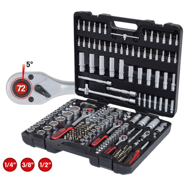 KS TOOLS 1/4+ 3/8+ 1/2 Steckschlüssel-Satz 179tlg. - 917.0779