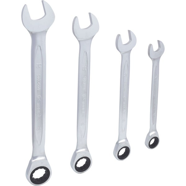 KS TOOLS GEARplus Ratschenringmaulschlüssel-Satz 4tlg. 24-32 mm - 503.4270