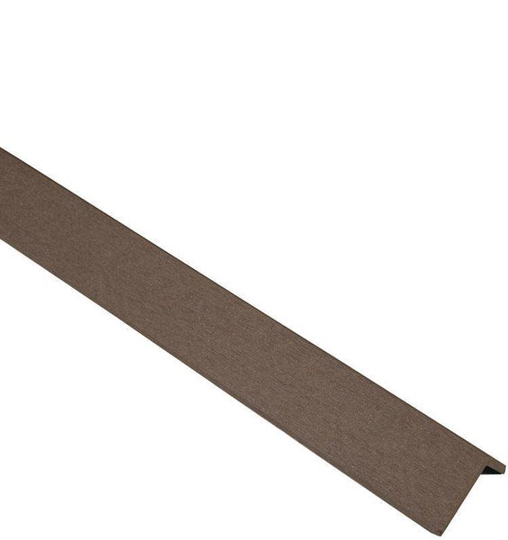 GartenLand WPC Abschlussprofil Winkel 40 x 60 x 3600 mm Schokobraun