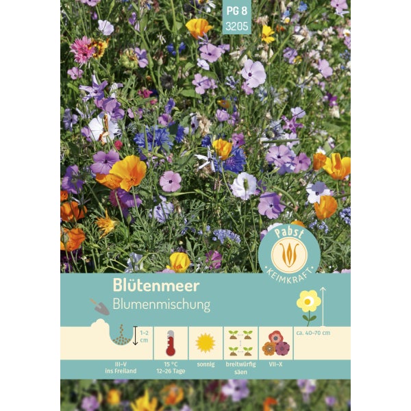 Blütenmeer Blumenmischung Samen von Pabst Keimkraft