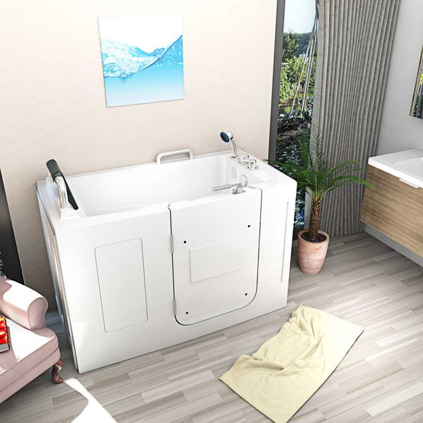 Sitzbadewanne Senioren Wanne mit Tür S07-B-L 140x76cm