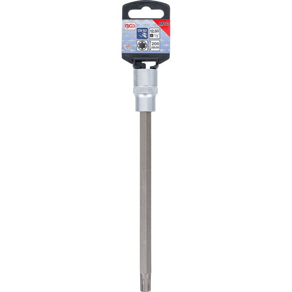 BGS Bit-Einsatz Länge 200 mm Antrieb Innenvierkant 12,5 mm (1/2) Keil-Profil (für RIBE) M10 - 4185