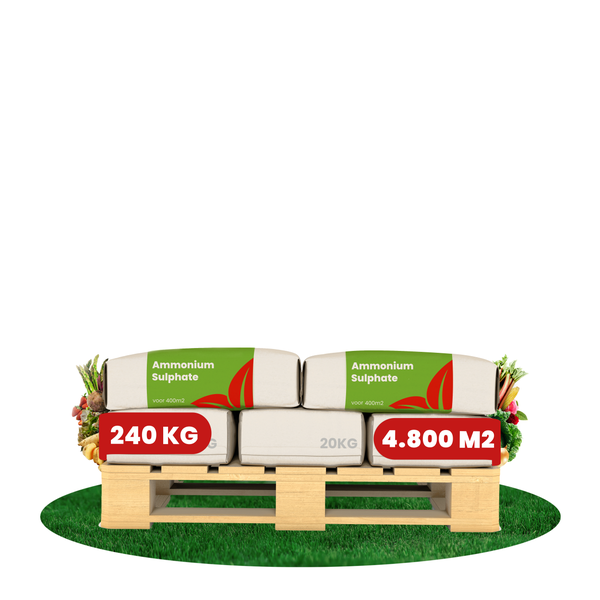 Ammoniumsulfatdünger (240 kg - 4800 m2) - Verbesserter Ernteertrag und Bodensäuregehalt - Organifer
