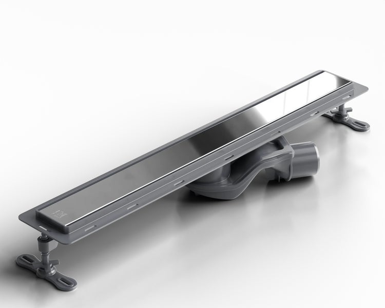 Edelstahl Duschrinne mit Ablauf