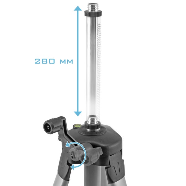 Universal-Stativ für Kreuzlinienlaser KL-5 ST auf 280 mm ausfahrbar