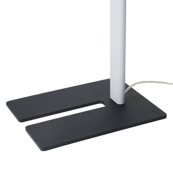 PRIOS LED Bürostehleuchten Zyair ( Touchdimmer) dimmbar (Modern) in Alu aus Aluminium (1 flammig, ) - Bürolampe Arbeitsplatzlampe Standleuchte Stehlampe Deckenfluter Touch Lampe