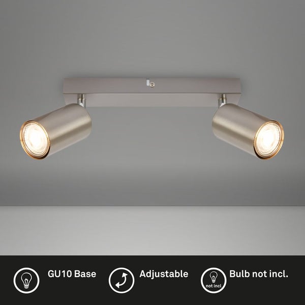 Deckenstrahler Deckenleuchte Deckenlampe Schlafzimmer Schwenkbar 2-flammig GU10