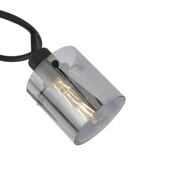 Deckenleuchte mit Lampenschirm aus Glas