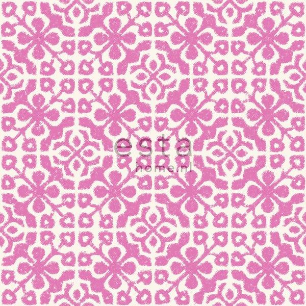 ESTA Home Logo vor gemustertem Hintergrund