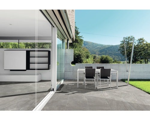 Feinsteinzeug Wand- und Bodenfliese Aspen fume 30x60 cm