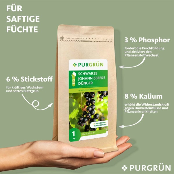 Purgrün Bio-Schwarze-Johannisbeere-Dünger 1 kg