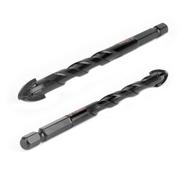 STAHLWERK Glasbohrer | Fliesenbohrer | Keramikbohrer 10er Set 4, 5, 6, 8, 10 mm