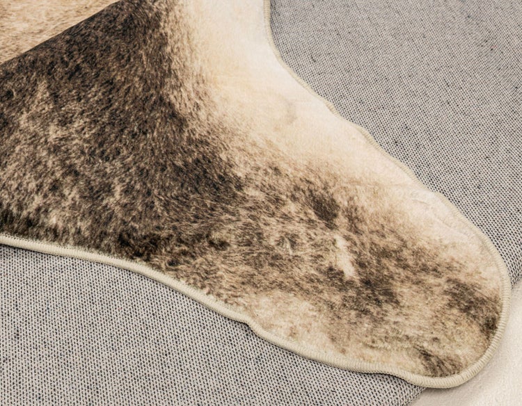 Veganes Kuhfell Imitat Emilia Braun 170x220 cm