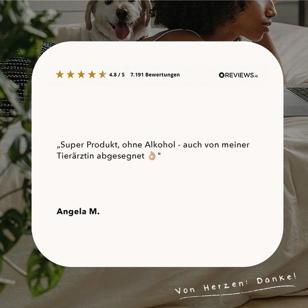 ALPHAZOO Lauscher-Auf Ohrenreiniger 200ml für Hunde und Katzen I Ohrenpflege mit Kamille