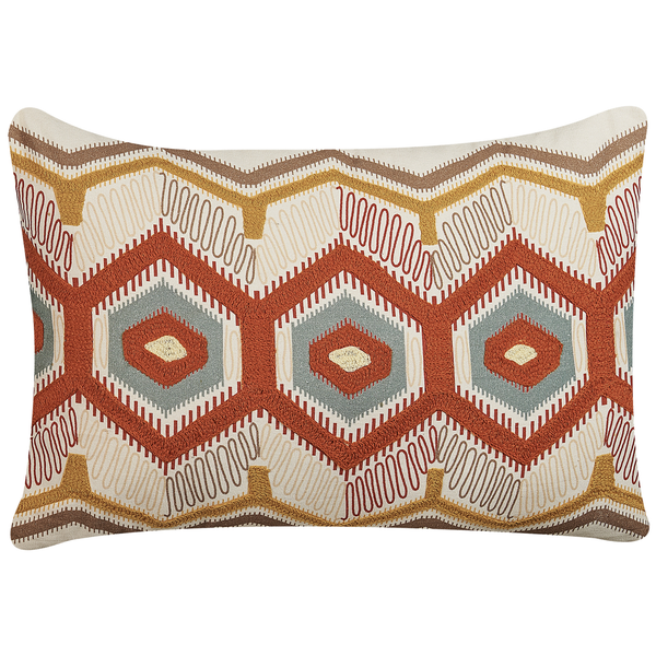 Dekokissen MAJRA Baumwolle 40 x 60 cm Bunt Geometrisches Muster