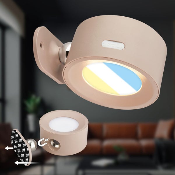 LED Wandleuchte Wandlampe ohne Stromanschluss Akku Dimmbar Touch ohne Bohren