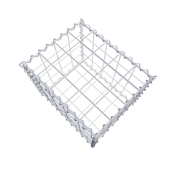 Gabione 50 cm x 40 cm x 40 cm (L x H x T), Maschenweite 10 cm x 10 cm, Spirale