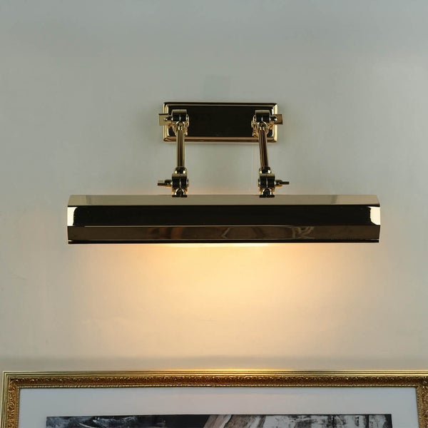 Goldfarbene Bilderleuchte zur Wandmontage