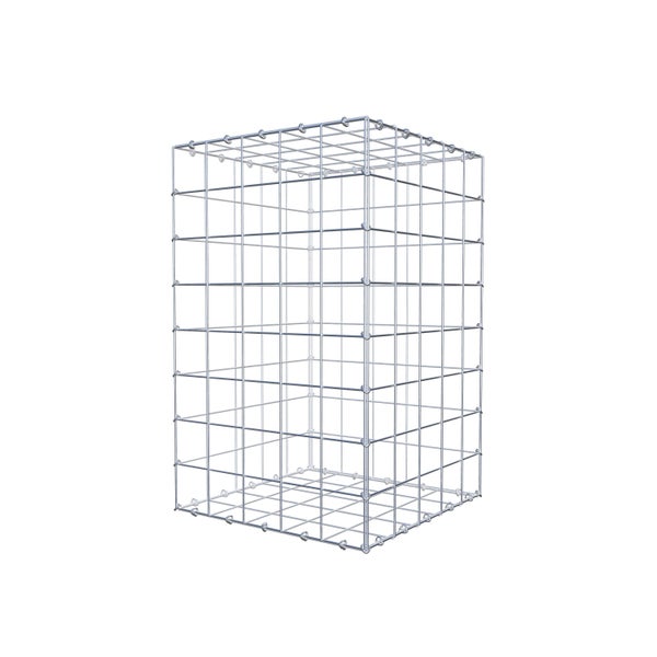Gabione 80 cm x 50 cm x 50 cm (L x H x T), Maschenweite 10 cm x 10 cm, C-Ring