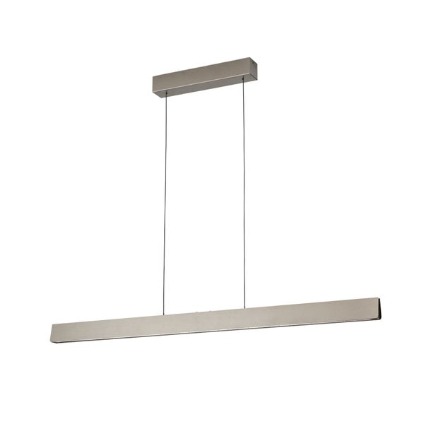 Moderne LED Pendelleuchte in länglicher Balkenform aus Metall zur Deckenmontage