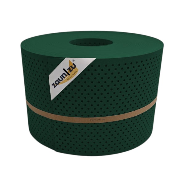 Zaunfolie auf Rolle mit Löchern und Zaunzu Logo