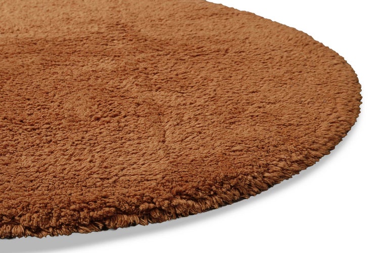 Badteppich Terracotta Ole WECONhome Basics 90 cm rund