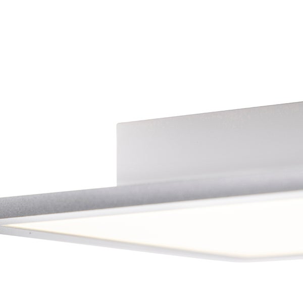 Detailansicht einer eckigen Deckenleuchte