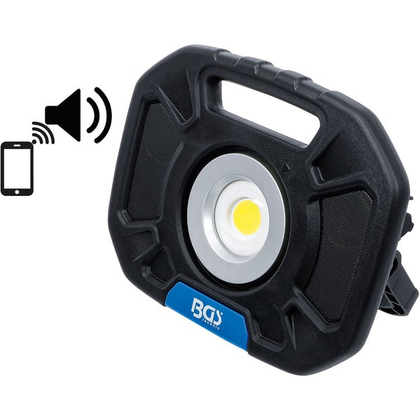 BGS COB-LED-Arbeits-Strahler 40W mit integrierten Lautsprechern - 85332