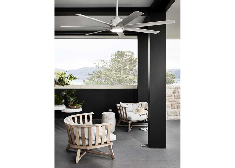 Atlanta Deckenventilator 142 cm mit LED Leuchte und Fernbedienung, 6 Geschwindigkeiten